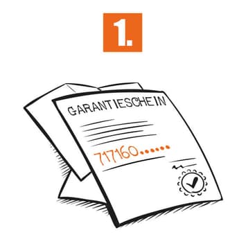 Kassabon und Garantieschein