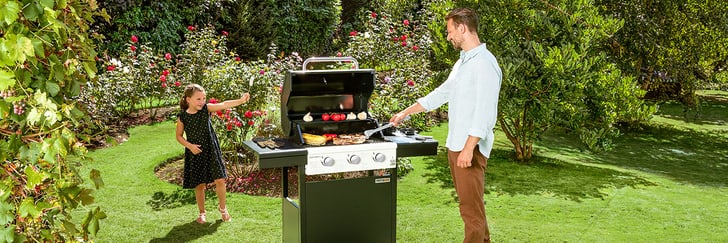 Sunset BBQ grill a gas