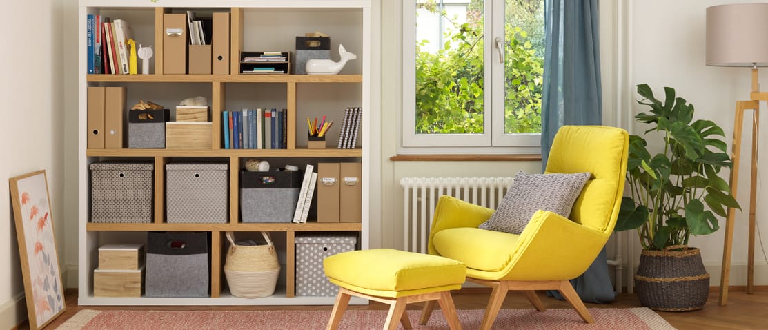 Wohnidee: Aufbewahrungsmöglichkeiten für das Wohnzimmer