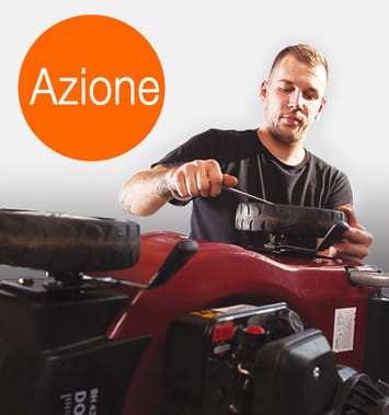 Azione sul servizio tosaerba