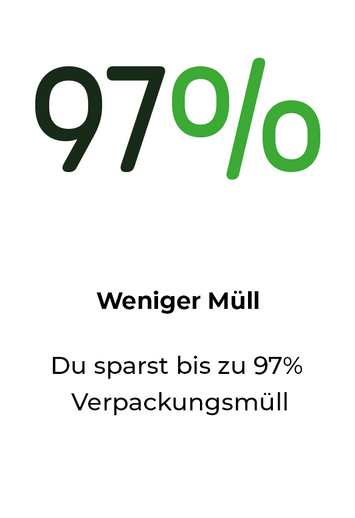 Weniger Müll