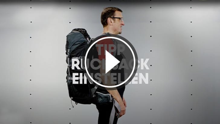 Rucksack einstellen