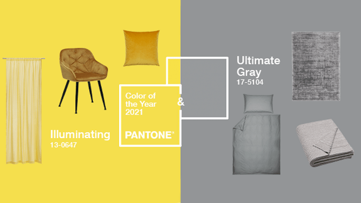 Pantone Farbe 2021: «Illuminating» und «Ultimate Grey»