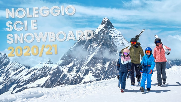 Noleggio sci e snowboard