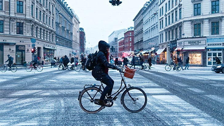 Citybike im Winter