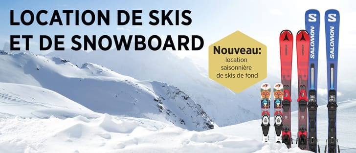 Location de skis et de snowboards