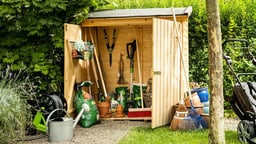 Vaniglia 207x102 Abri de jardin en bois pour le rangement des outils